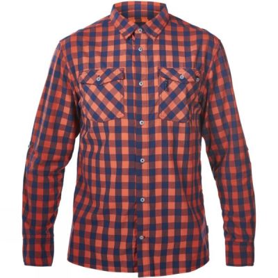 Camisa Berghaus Explorer 2.0 Manga Larga Hombre - Naranjas / Azul Marino - Chile UAW407256